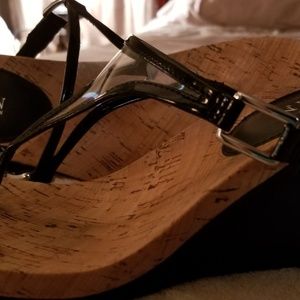 RALPH LAUREN WEDGE SLIDES